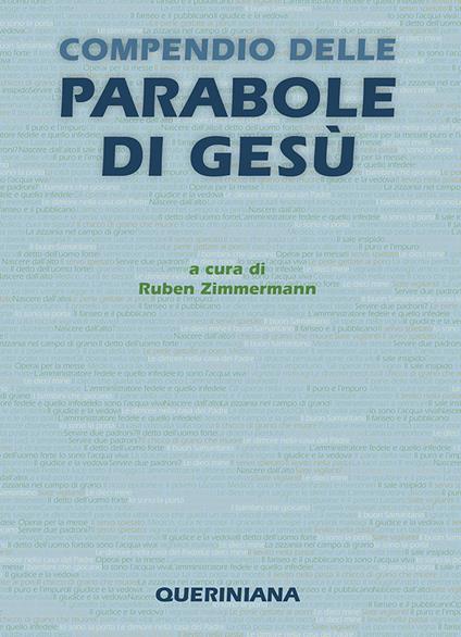 Compendio delle parabole di Gesù - Ruben Zimmermann - copertina