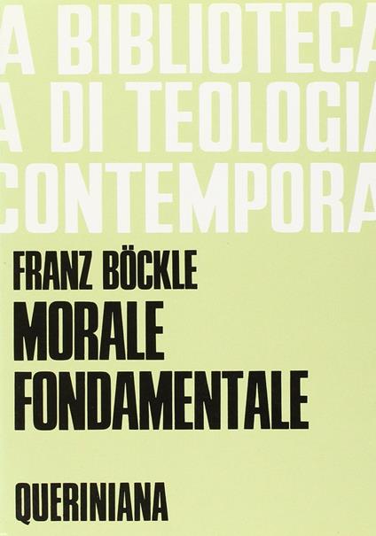Morale fondamentale - Franz Böckle - copertina