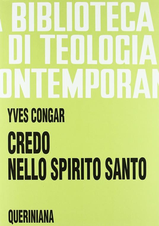 Credo nello Spirito Santo - Yves Congar - copertina