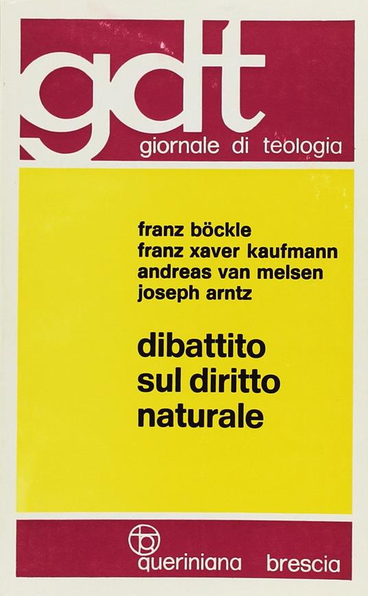 Dibattito sul diritto naturale - copertina