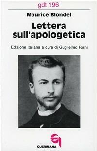 Lettera sull'apologetica - Maurice Blondel - copertina