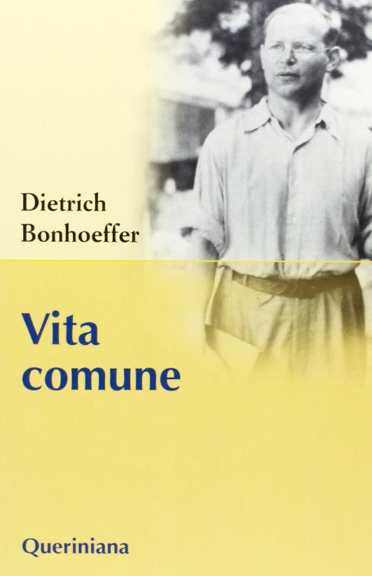 Vita comune - Dietrich Bonhoeffer - copertina