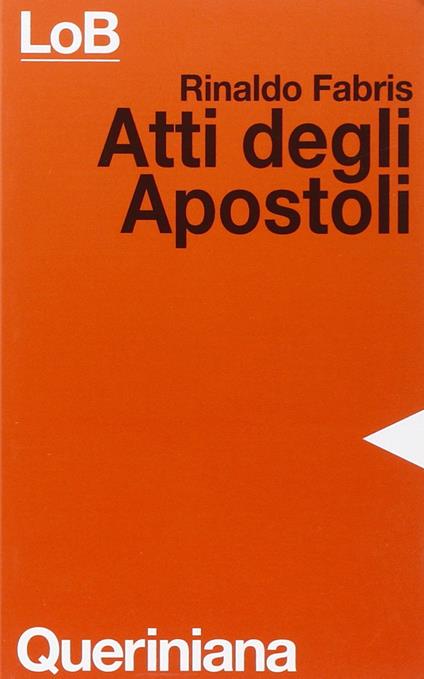 Atti degli Apostoli - Rinaldo Fabris - copertina