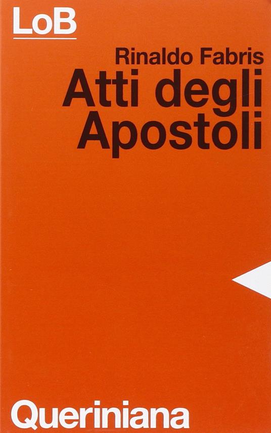 Atti degli Apostoli - Rinaldo Fabris - copertina