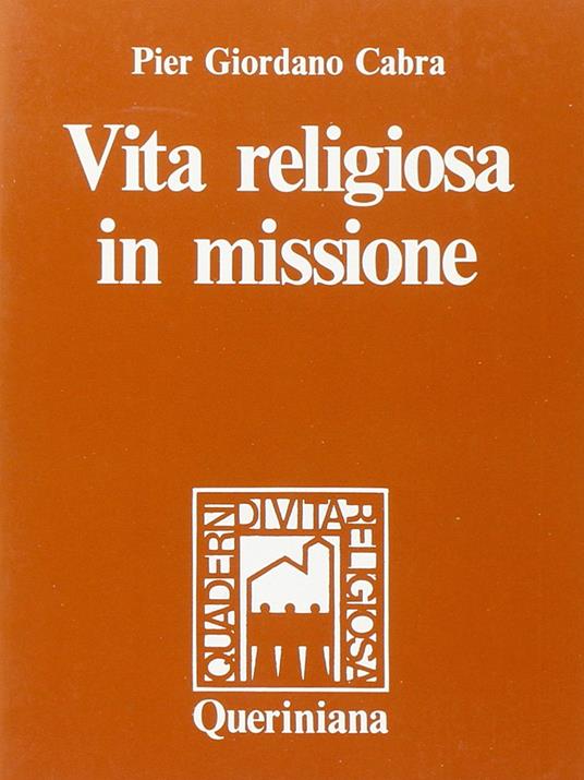 Vita religiosa in missione - Pier Giordano Cabra - copertina