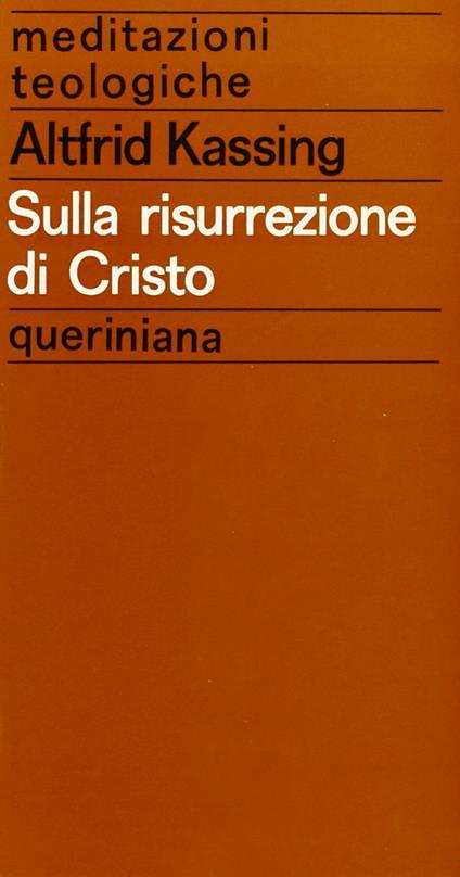 Sulla risurrezione di Cristo - Altfrid Kassing - copertina