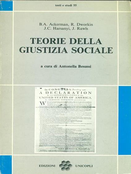 Teorie della giustizia sociale - copertina