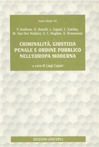 Criminalità, giustizia penale - copertina