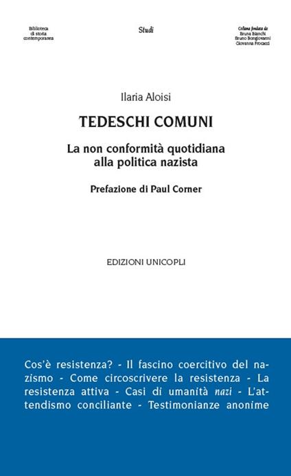 Tedeschi comuni. La non conformità quotidiana alla politica nazista - Ilaria Aloisi - copertina