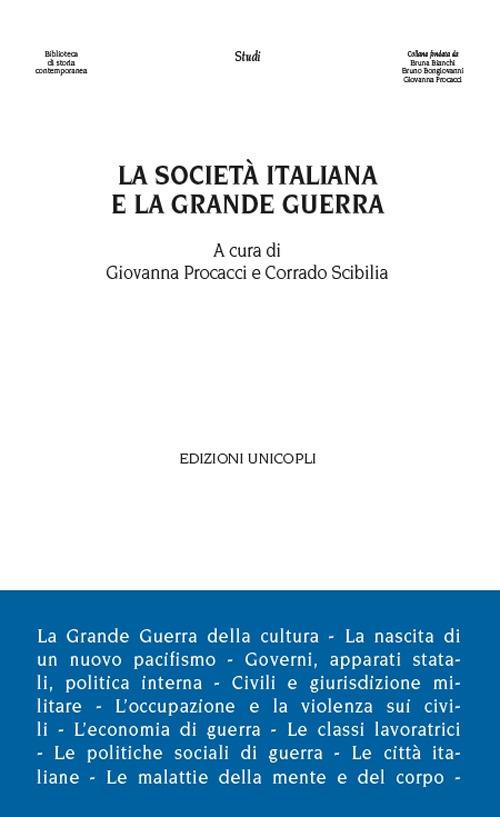 La società italiana e la grande guerra - copertina