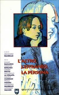 L'altro, l'estraneo, la persona - copertina