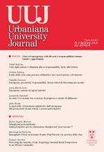 Urbaniana University Journal. Euntes Docete (2021). Vol. 2: Focus. Crisi ed emergenza: volti diversi e responsabilità comune. Limiti e opportunità