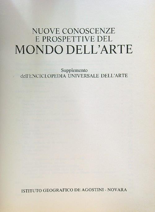 Nuove conoscenze e prospettive del mondo dell'arte