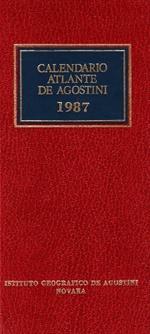 Calendario atlante De Agostini 1987. Con facsimile della pianta di Venezia del 1860