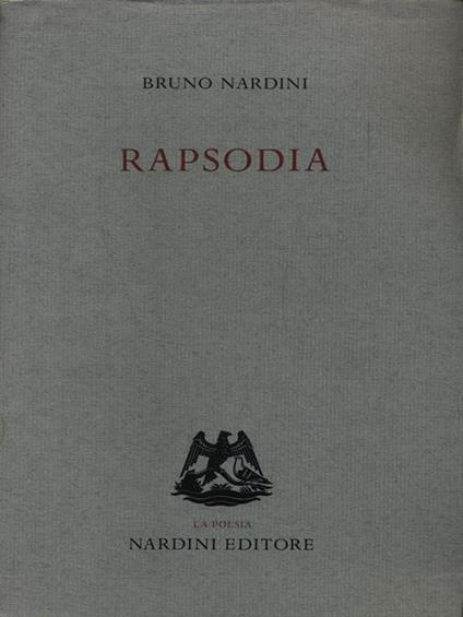 Rapsodia - Bruno Nardini - copertina