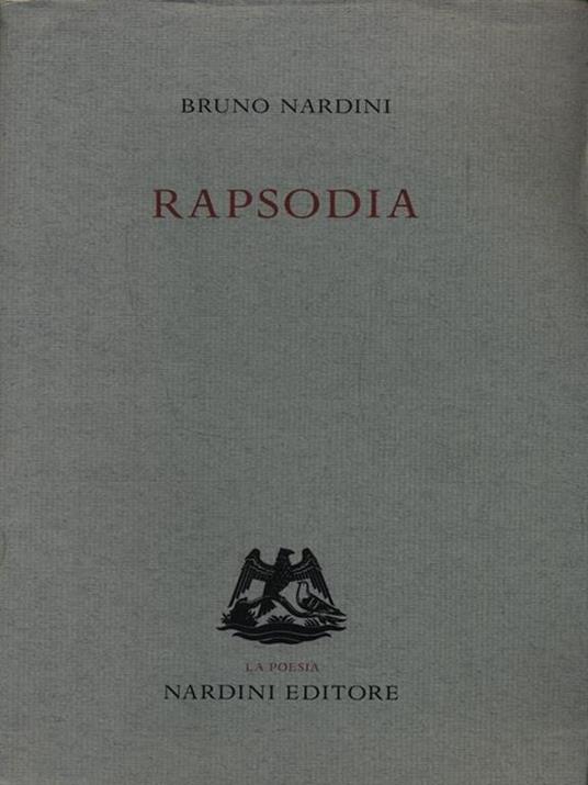 Rapsodia - Bruno Nardini - copertina