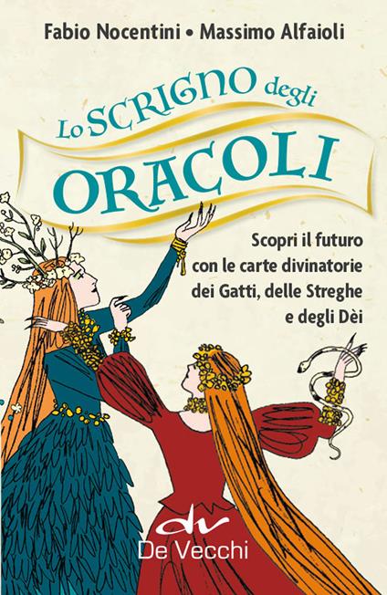 Lo scrigno degli oracoli. Scopri il futuro con le carte divinatorie dei gatti, delle streghe e degli dèi. Con 78 Carte - Fabio Nocentini,Massimo Alfaioli - copertina