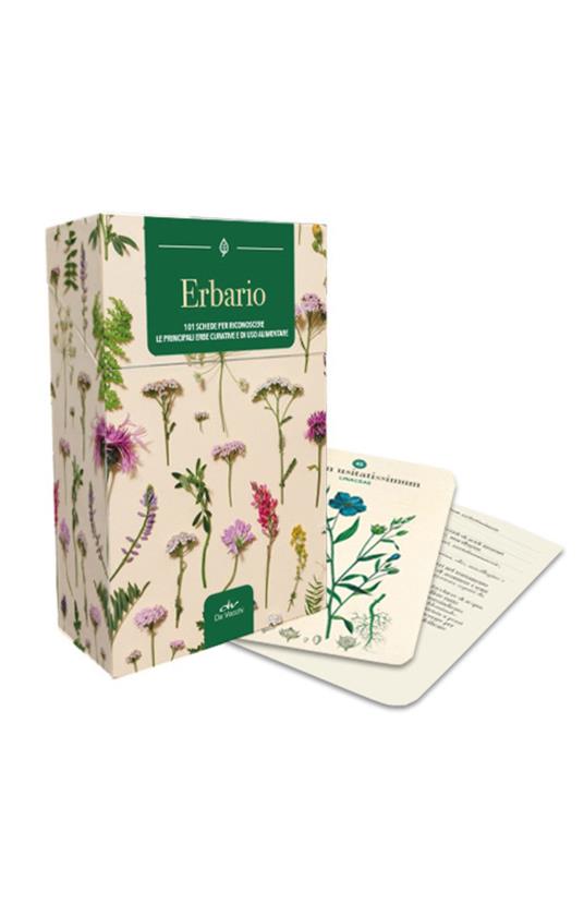 Erbario. 101 schede per riconoscere le principali erbe curative e di uso alimentare. Ediz. a colori - copertina