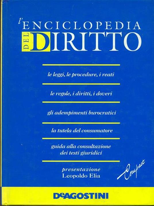 L' enciclopedia del diritto - copertina
