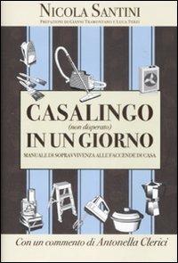Casalingo (non disperato) in un giorno. Manuale di sopravvivenza alle faccende di casa - Nicola Santini - copertina