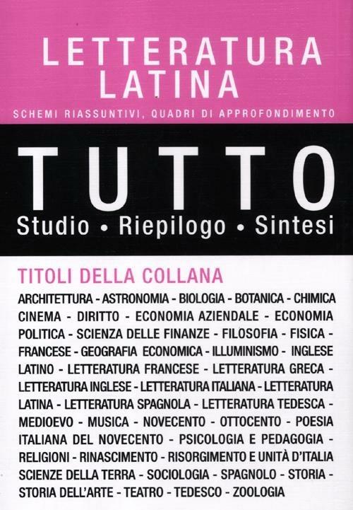 Tutto letteratura latina - copertina