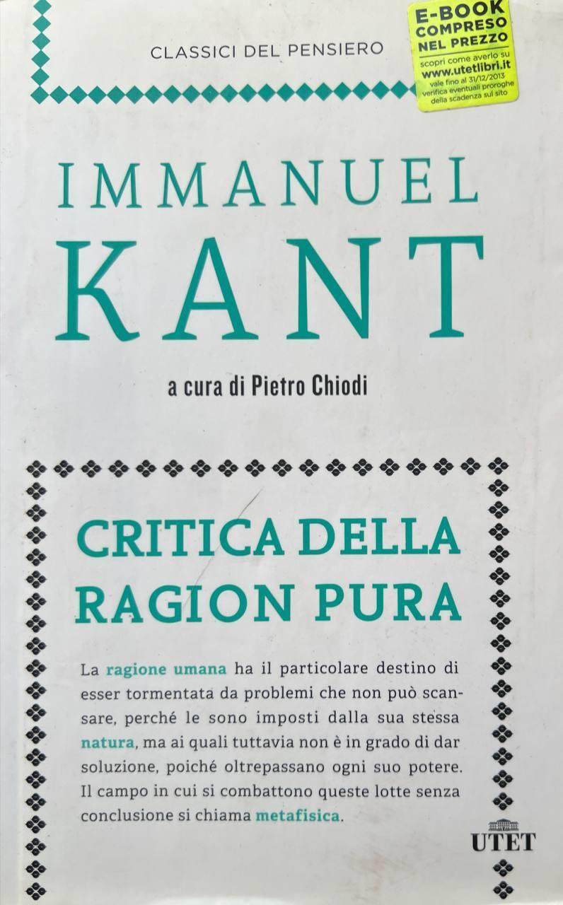Critica della ragion pura