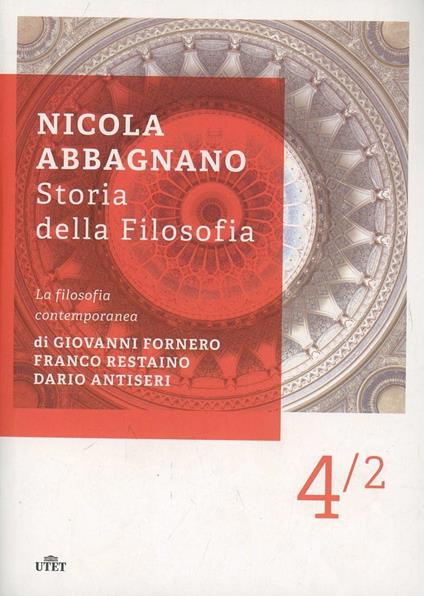 Storia della filosofia. Vol. 4/2: La filosofia contemporanea - Nicola Abbagnano - copertina