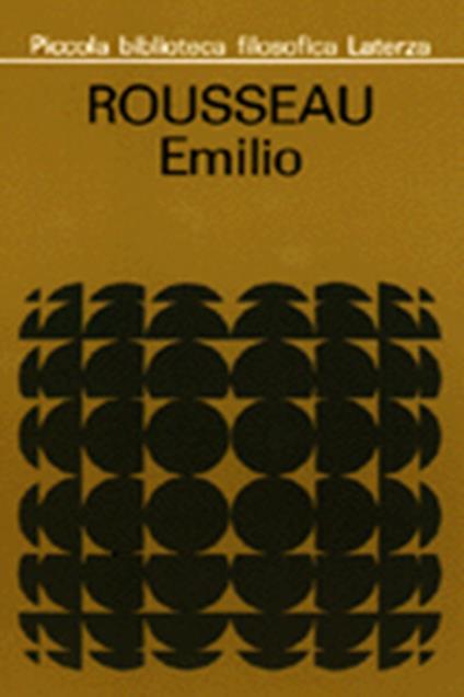 Emilio - Jean-Jacques Rousseau - copertina