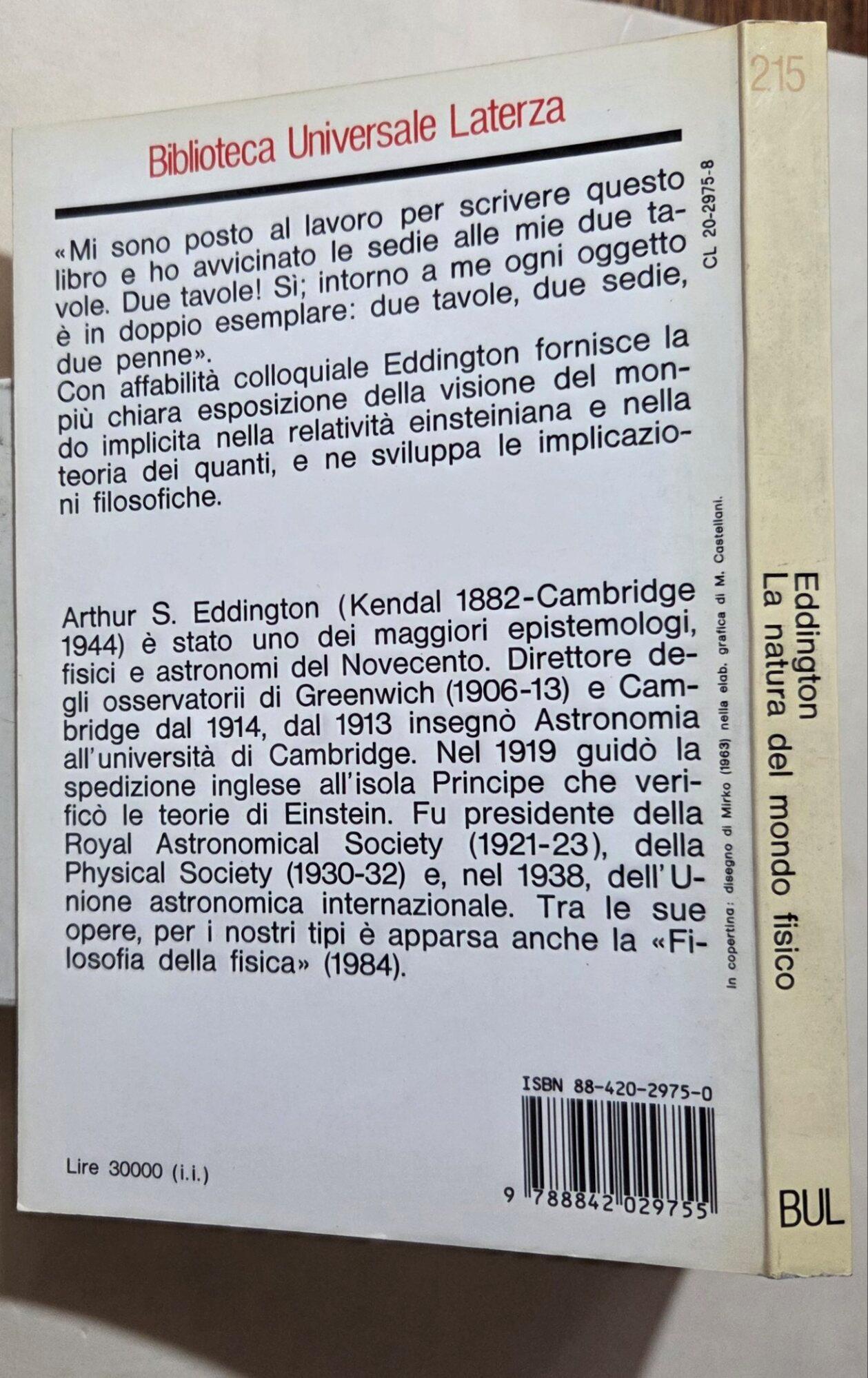 La natura del mondo fisico