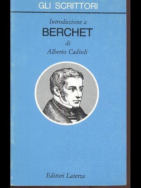 Introduzione a Berchet - Alberto Cadioli - copertina