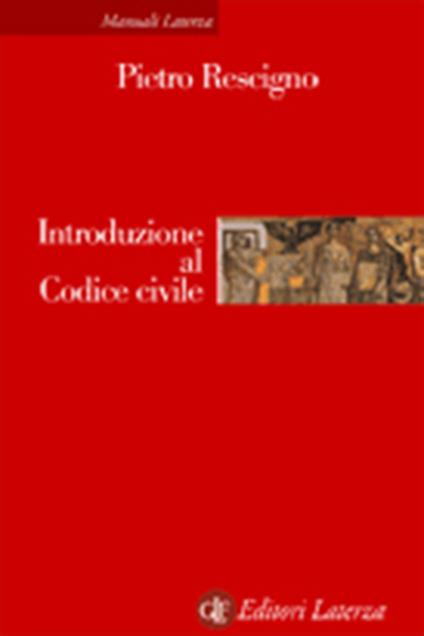 Introduzione al Codice civile - Pietro Rescigno - copertina