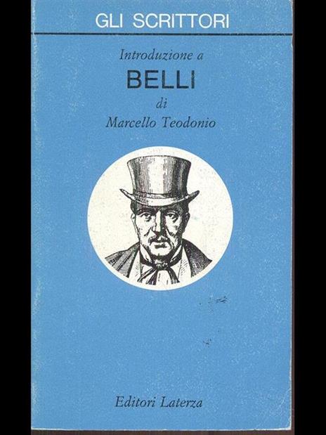 Introduzione a Belli - Marcello Teodonio - copertina