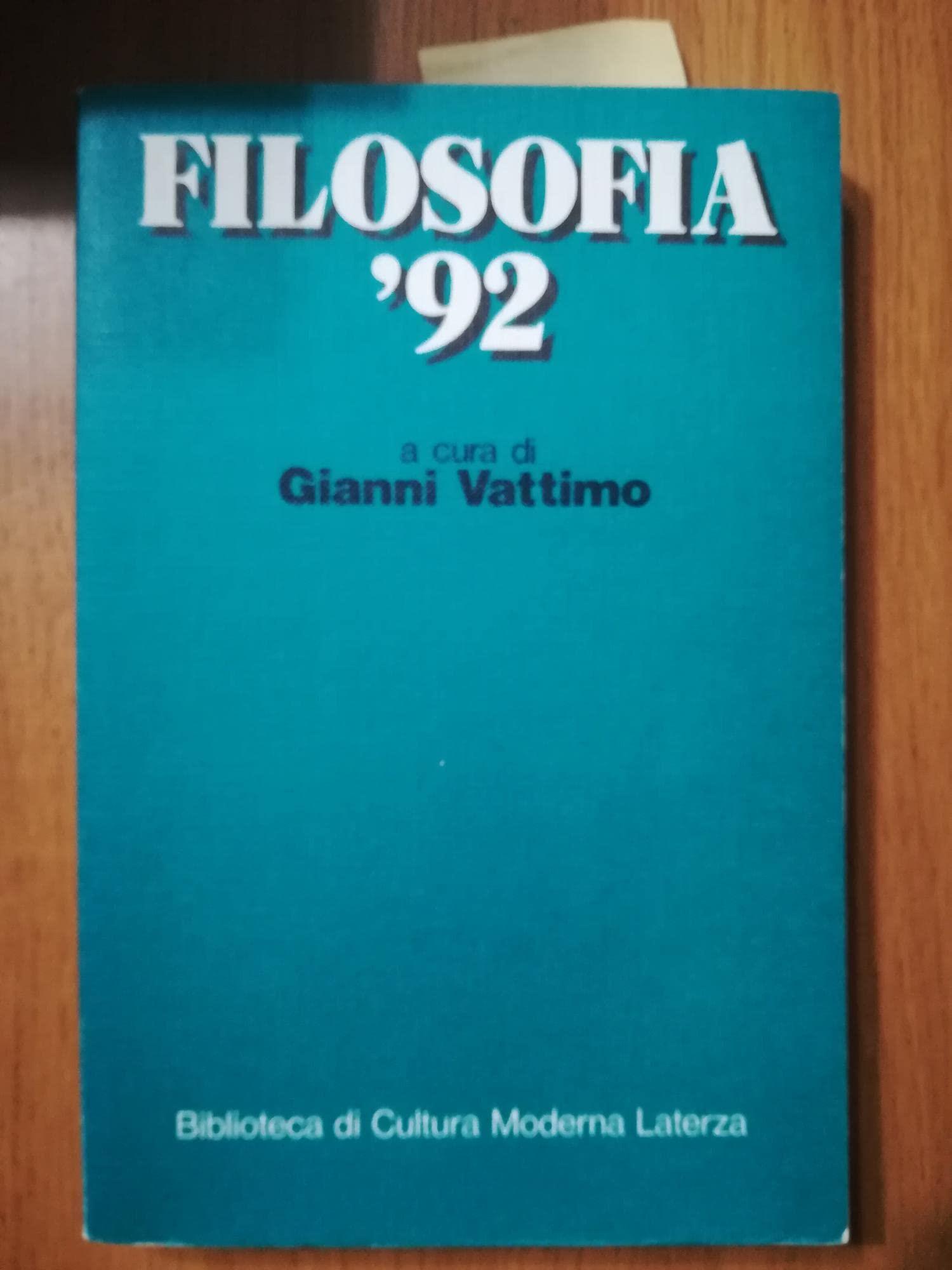 Filosofia '92