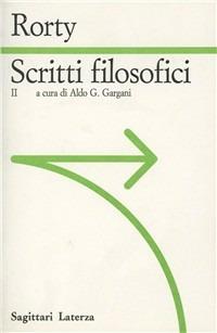 Scritti filosofici. Vol. 2 - Richard Rorty - copertina