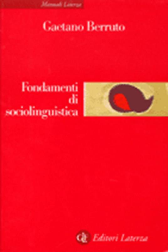 Fondamenti di sociolinguistica - Gaetano Berruto - copertina