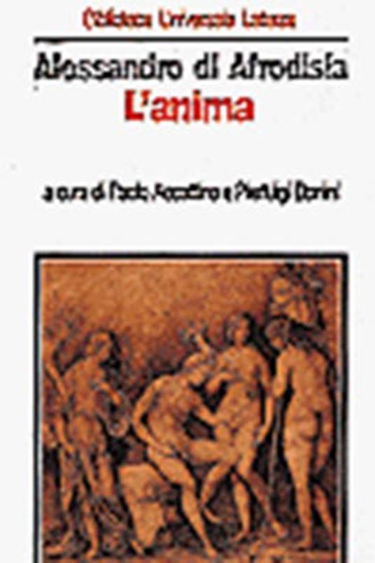 L' anima - Alessandro di Afrodisia - copertina