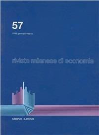 Rivista milanese di economia. Vol. 57 - copertina
