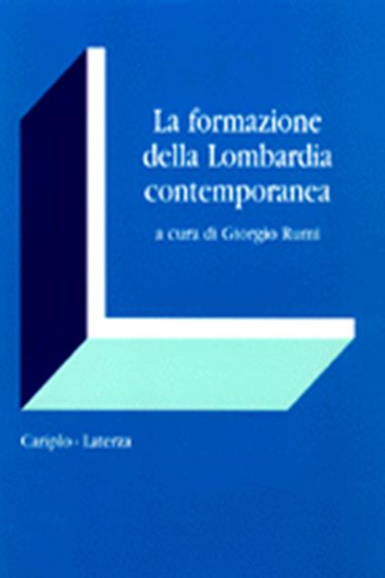 La formazione della Lombardia contemporanea - copertina