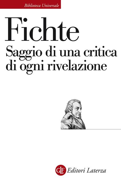 Saggio di una critica di ogni rivelazione - J. Gottlieb Fichte - copertina