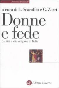 Donne e fede. Santità e vita religiosa in Italia - copertina