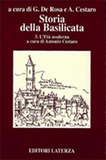 Storia della Basilicata. Vol. 3: L'Età moderna.