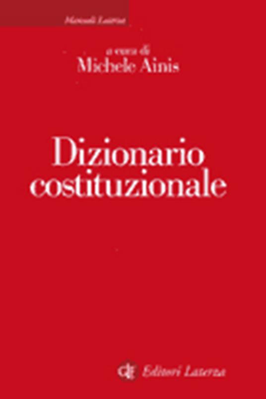 Dizionario costituzionale - copertina