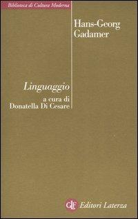 Linguaggio - Hans Georg Gadamer - copertina