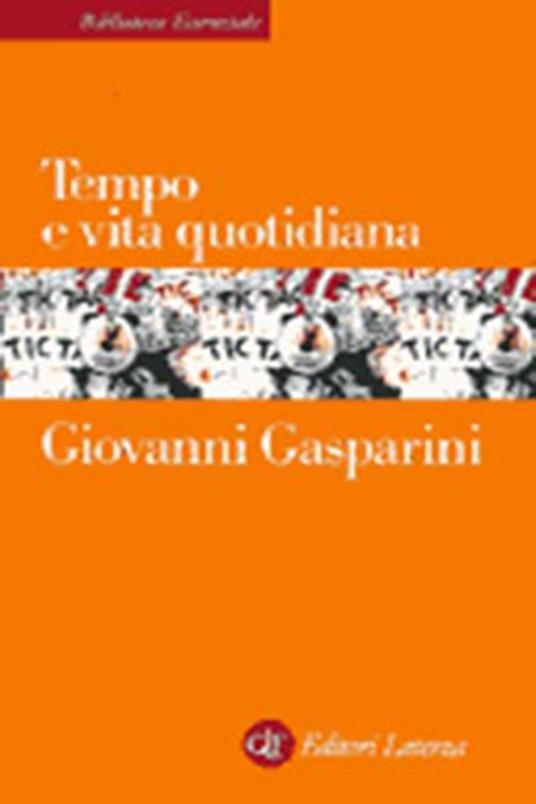 Tempo e vita quotidiana - Giovanni Gasparini - copertina