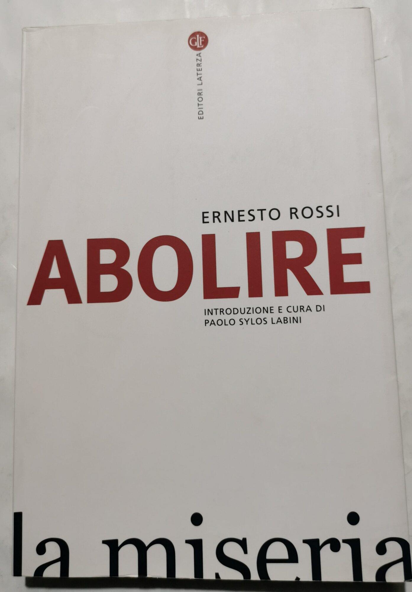 Abolire la miseria