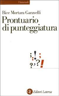 Prontuario di punteggiatura - Bice Mortara Garavelli - copertina