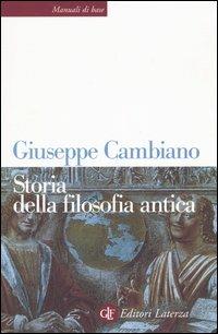 Storia della filosofia antica - Giuseppe Cambiano - copertina