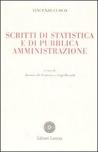 Scritti di statistica e di pubblica amministrazione - Vincenzo Cuoco - copertina
