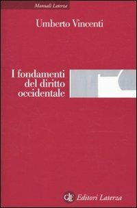 I fondamenti del diritto occidentale - Umberto Vincenti - copertina