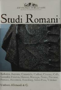 Antologia di belle arti. Studi romani. Vol. 1 - copertina